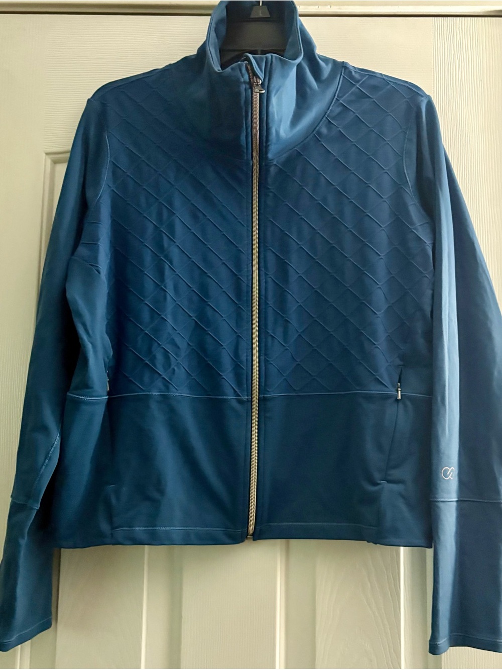 CALIA by Carrie Underwood Quilted Full-Zip Jacket - Deep Teal